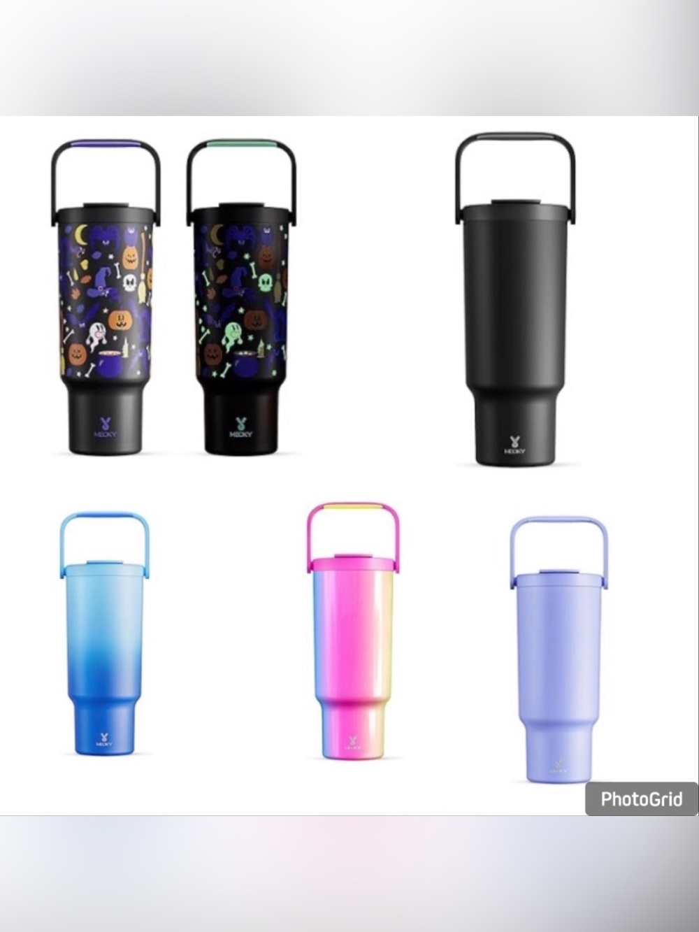 MEOKY 40oz Insulated Water Tumbler Set of 5